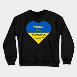 With Ukraine in my heart Crewneck Sweatshirt